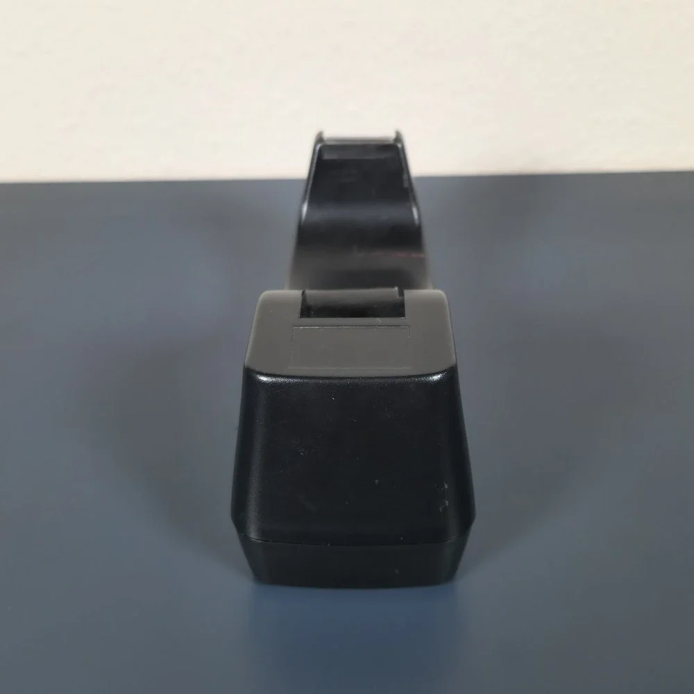 Vintage Style Weighted Desktop Tape Dispenser Black‎ Plastic Office Desk Supply